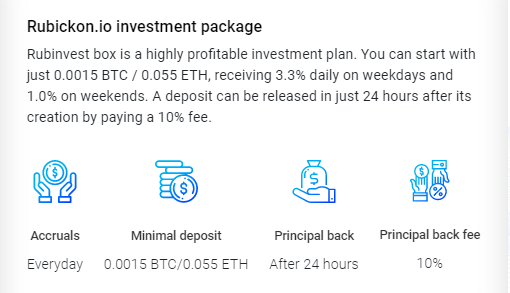 RUBICKONの投資パッケージ